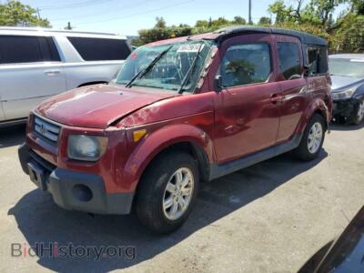 2007 Honda ELEMENT EX, red — VIN 5J6YH18737L013167, Copart