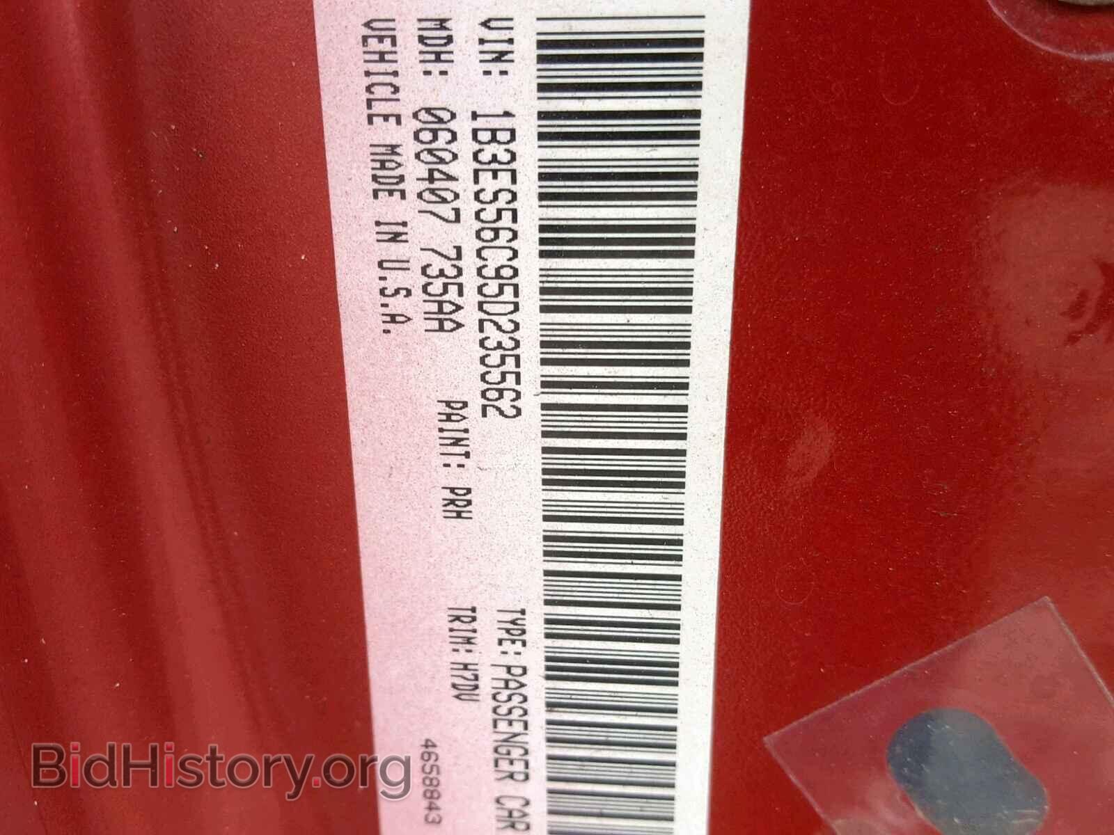 2005 DODGE NEON - VIN: 1B3ES56C95D235562 - Фото 10