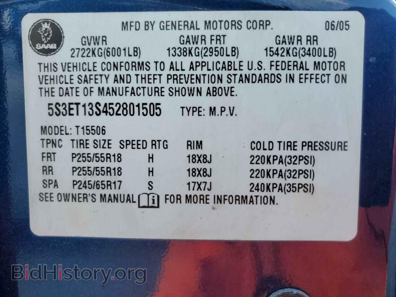 2005 SAAB 9 7 - VIN: 5S3ET13S452801505 - Photo 12
