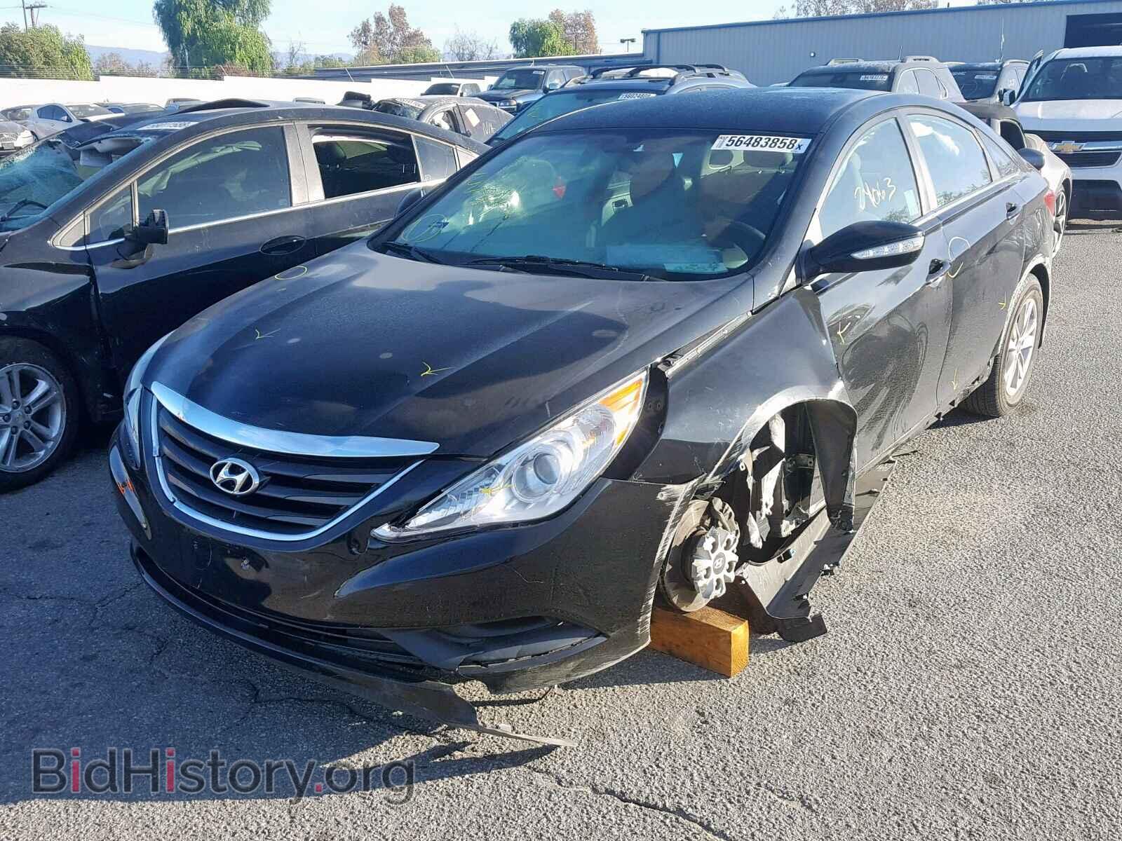 2014 HYUNDAI SONATA - VIN: 5NPEB4AC7EH833272 - Фото 2