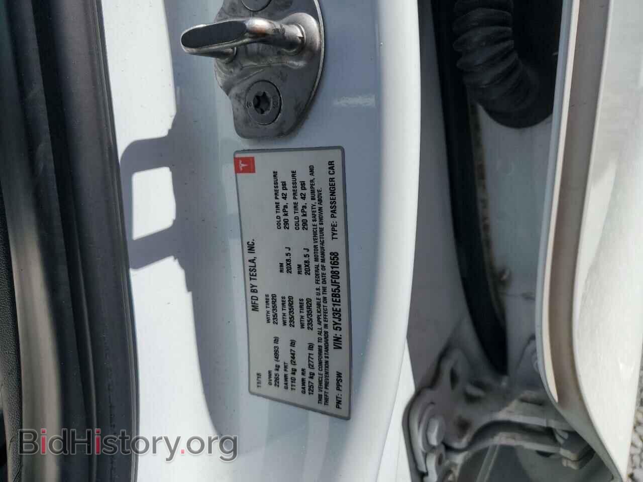 2018 TESLA MODEL 3 - VIN: 5YJ3E1EB5JF081658 - Фото 12