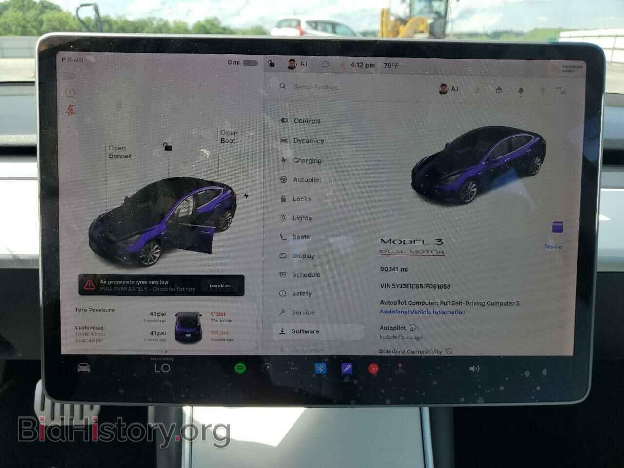 2018 TESLA MODEL 3 - VIN: 5YJ3E1EB5JF081658 - Фото 9