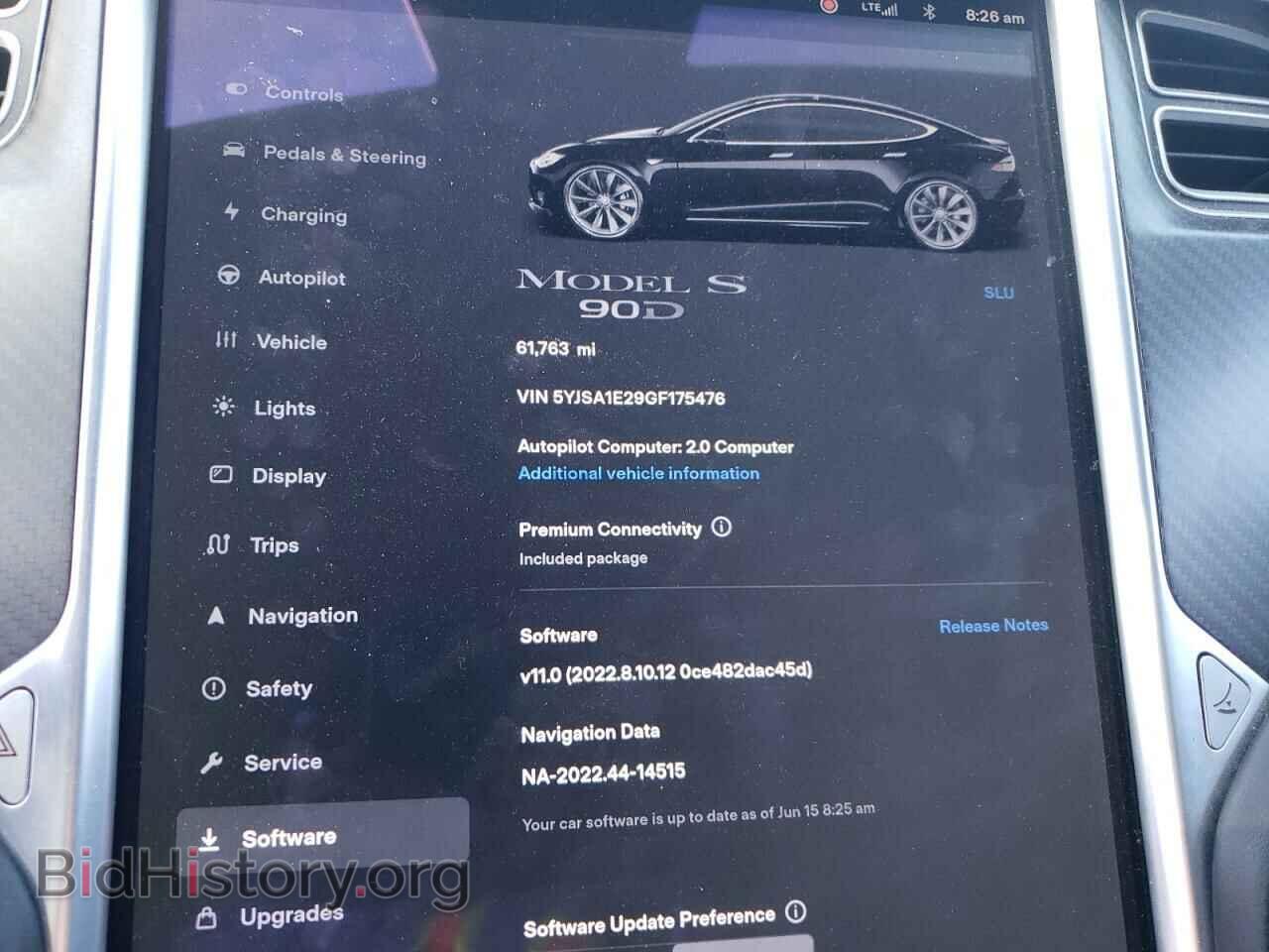 2016 TESLA MODEL S - VIN: 5YJSA1E29GF175476 - Фото 9