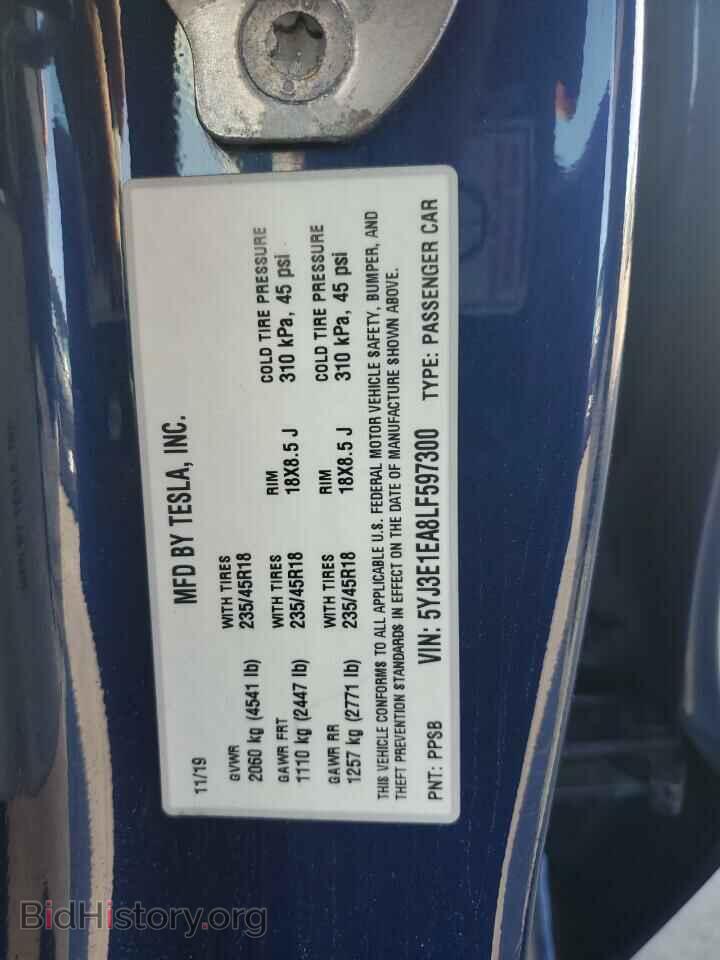 2020 TESLA MODEL 3 - VIN: 5YJ3E1EA8LF597300 - Photo 13
