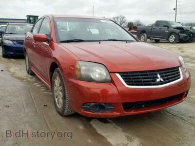 2010 Mitsubishi GALANT Galant FE, red — VIN 4A32B2FFXAE004231, Copart