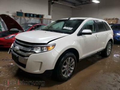 2013 Ford EDGE SEL, белый — VIN 2FMDK3JC7DBB10498, Copart