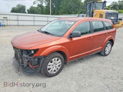 2014 Dodge JOURNEY SE, orange — VIN 3C4PDCAB2ET164185, Copart