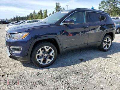 2021 Jeep COMPASS Limited, синий — VIN 3C4NJDCB7MT599060, Copart