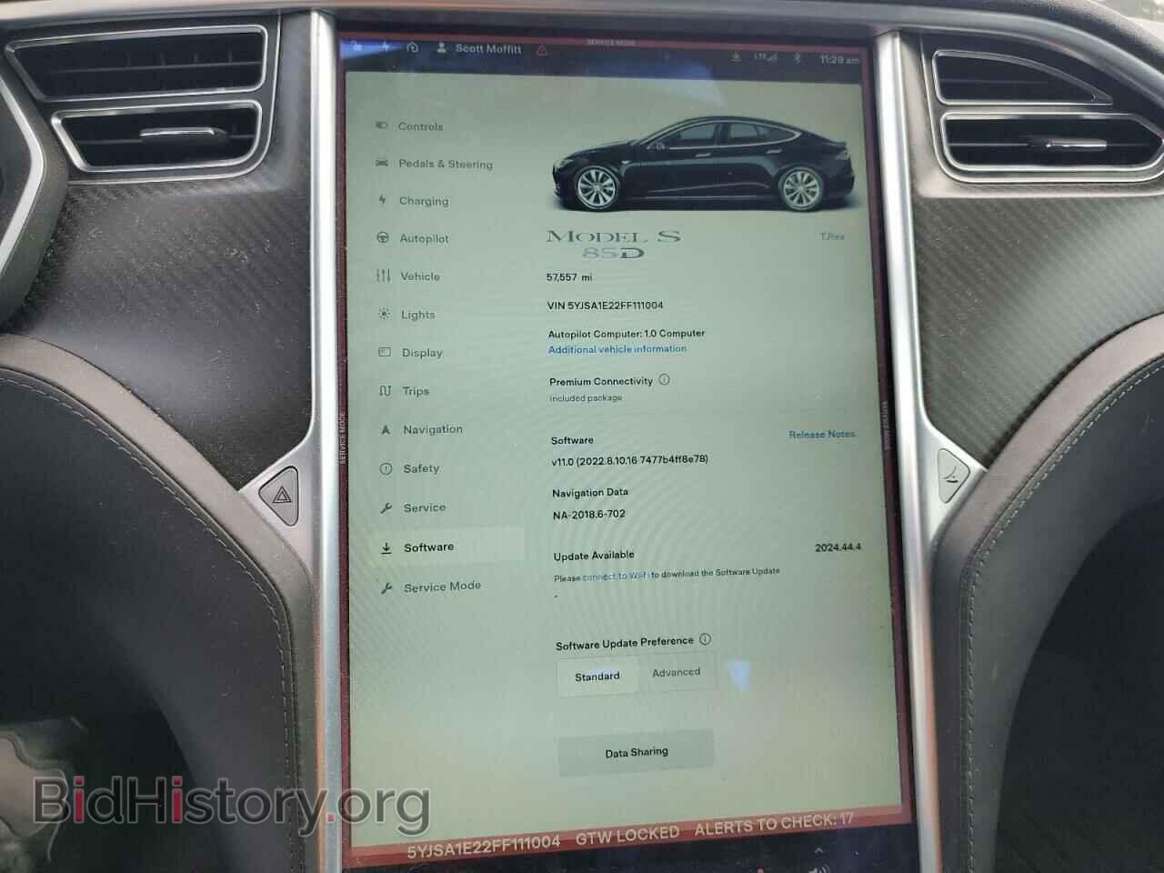 2015 TESLA MODEL S - VIN: 5YJSA1E22FF111004 - Фото 9