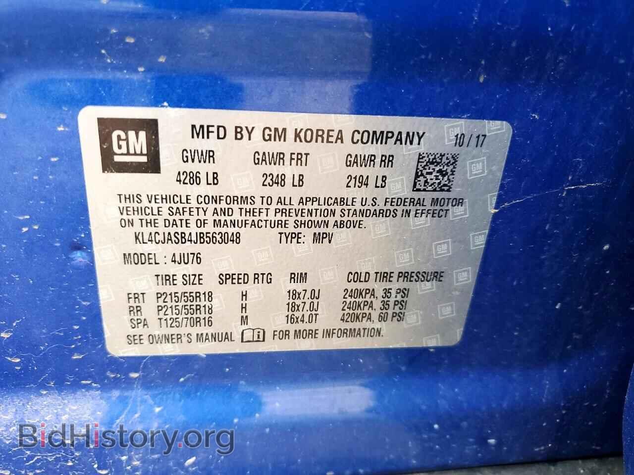 2018 BUICK ENCORE - VIN: KL4CJASB4JB563048 - Фото 13