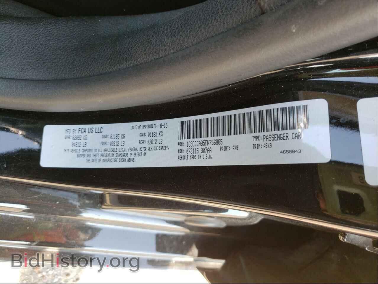 2015 CHRYSLER 200 - VIN: 1C3CCCAB5FN756865 - Photo 10
