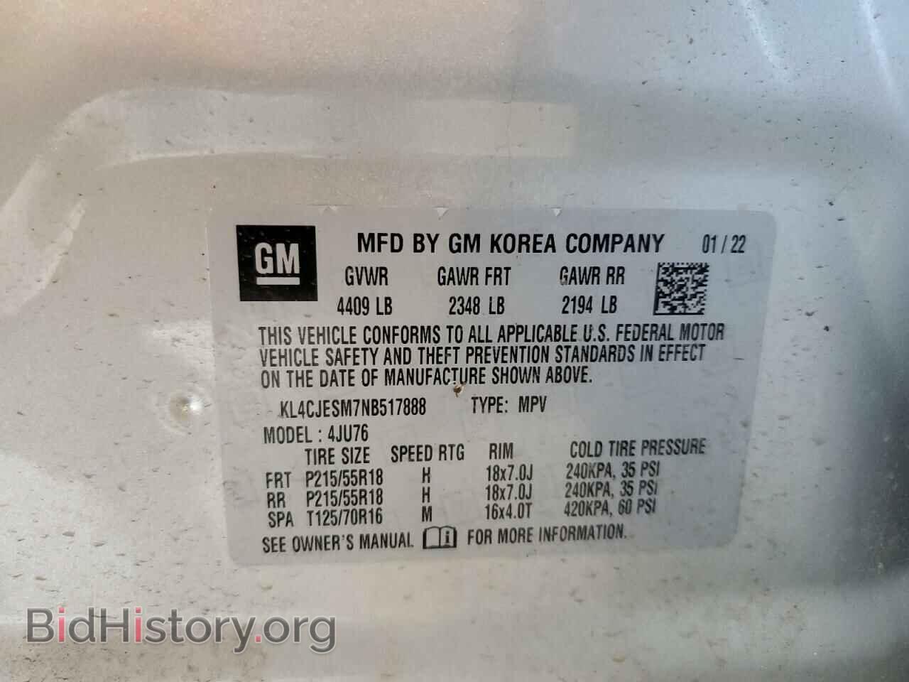 2022 BUICK ENCORE - VIN: KL4CJESM7NB517888 - Photo 12