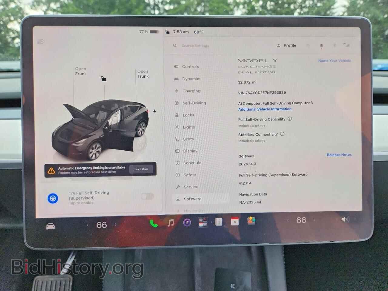 2022 TESLA MODEL Y - VIN: 7SAYGDEE7NF393839 - Фото 9