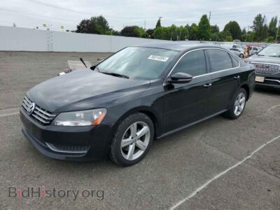 2012 Volkswagen PASSAT SE, черный — VIN 1VWBN7A34CC009716, Copart