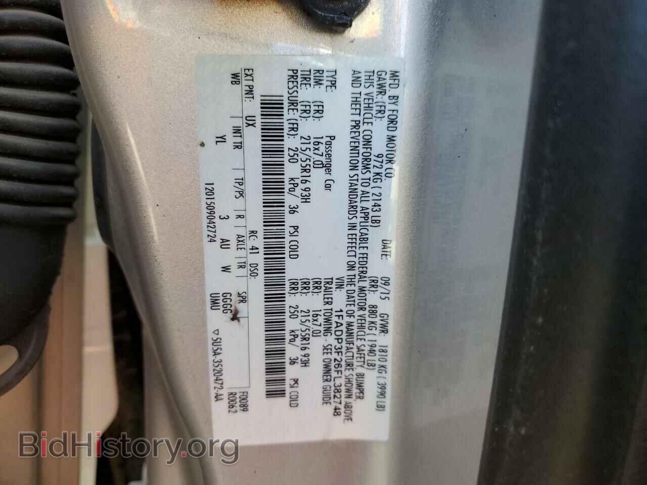 2015 FORD FOCUS - VIN: 1FADP3F26FL382748 - Фото 12