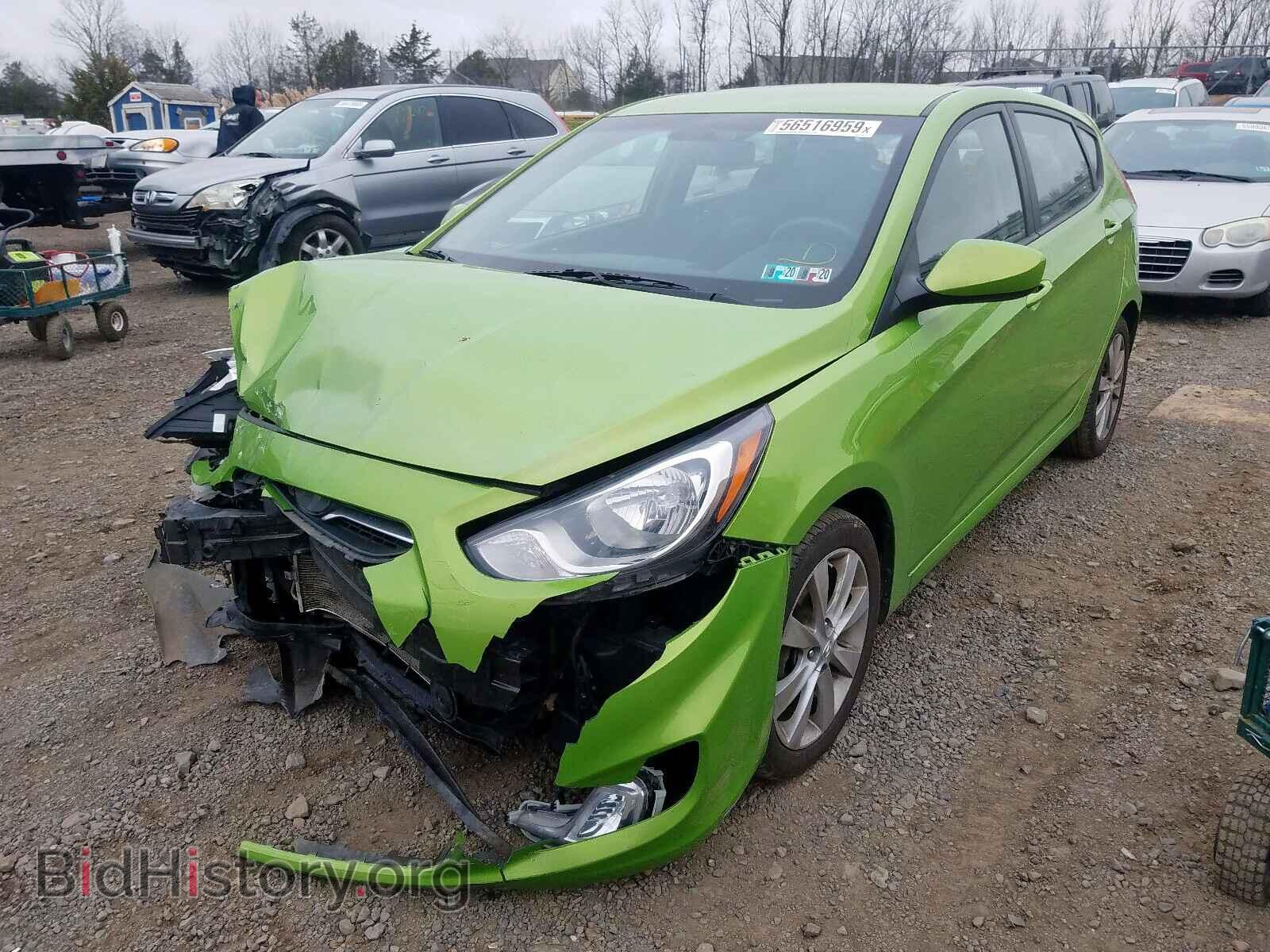 2012 HYUNDAI ACCENT - VIN: KMHCU5AE4CU037666 - Фото 2