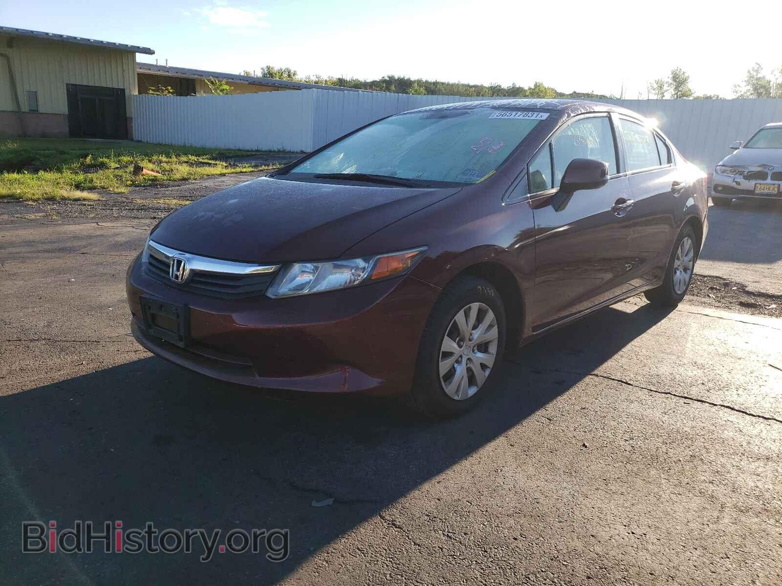 2012 HONDA CIVIC - VIN: 2HGFB2F59CH607504 - Фото 2
