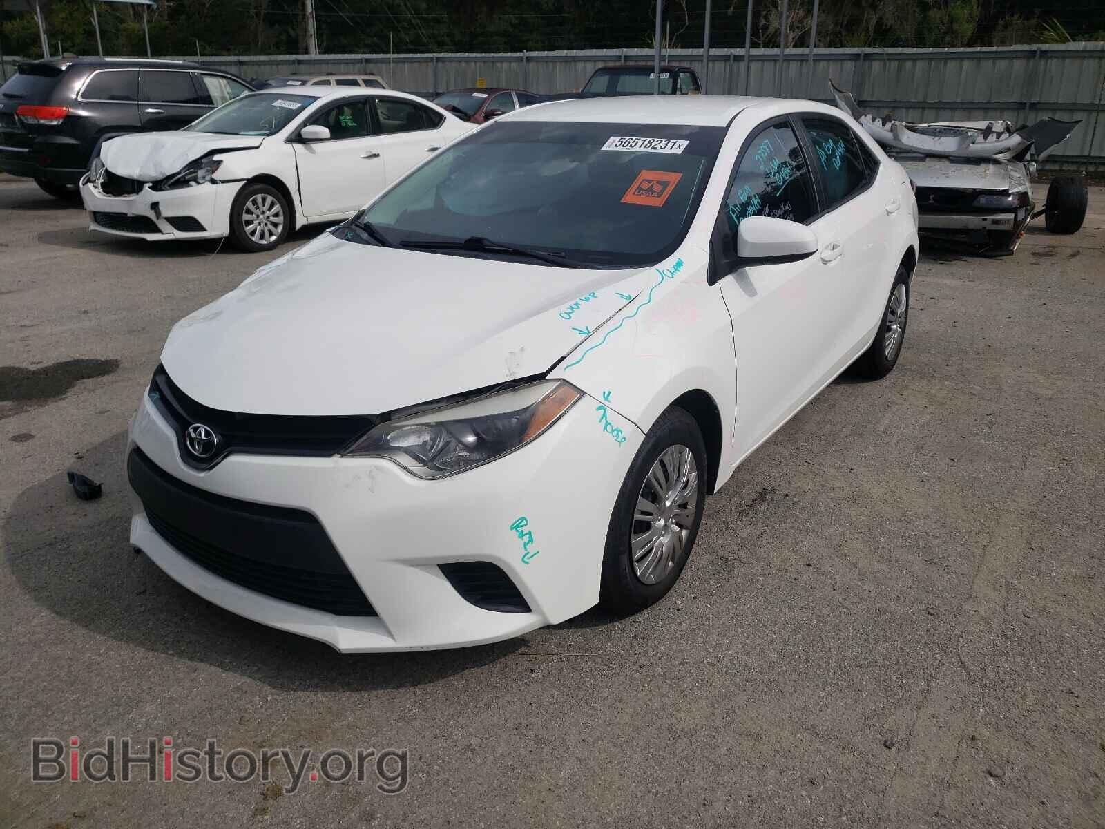 2014 TOYOTA COROLLA - VIN: 2T1BURHE0EC080513 - Фото 2