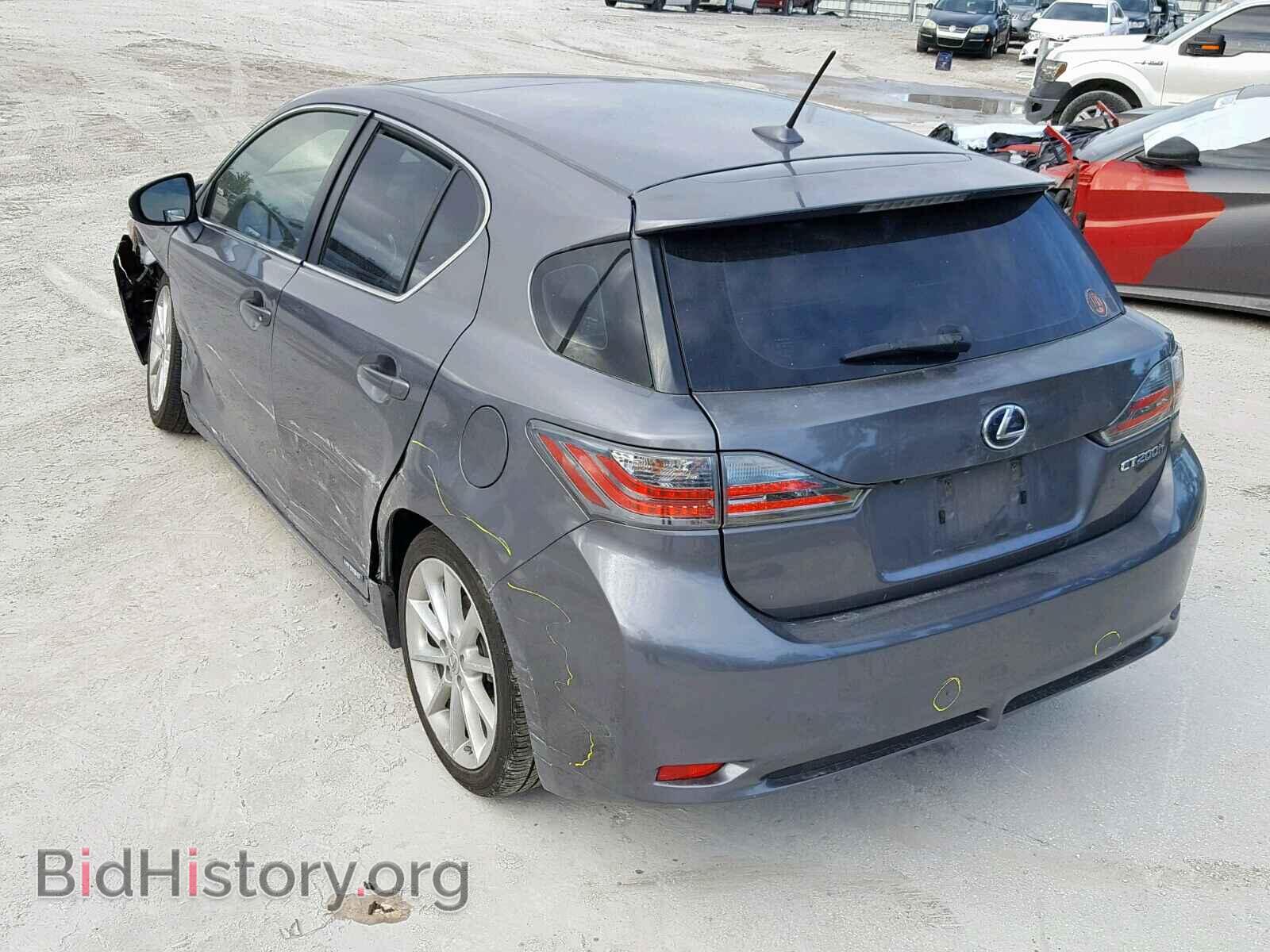 2012 LEXUS CT 200 - VIN: JTHKD5BH2C2077084 - Фото 3