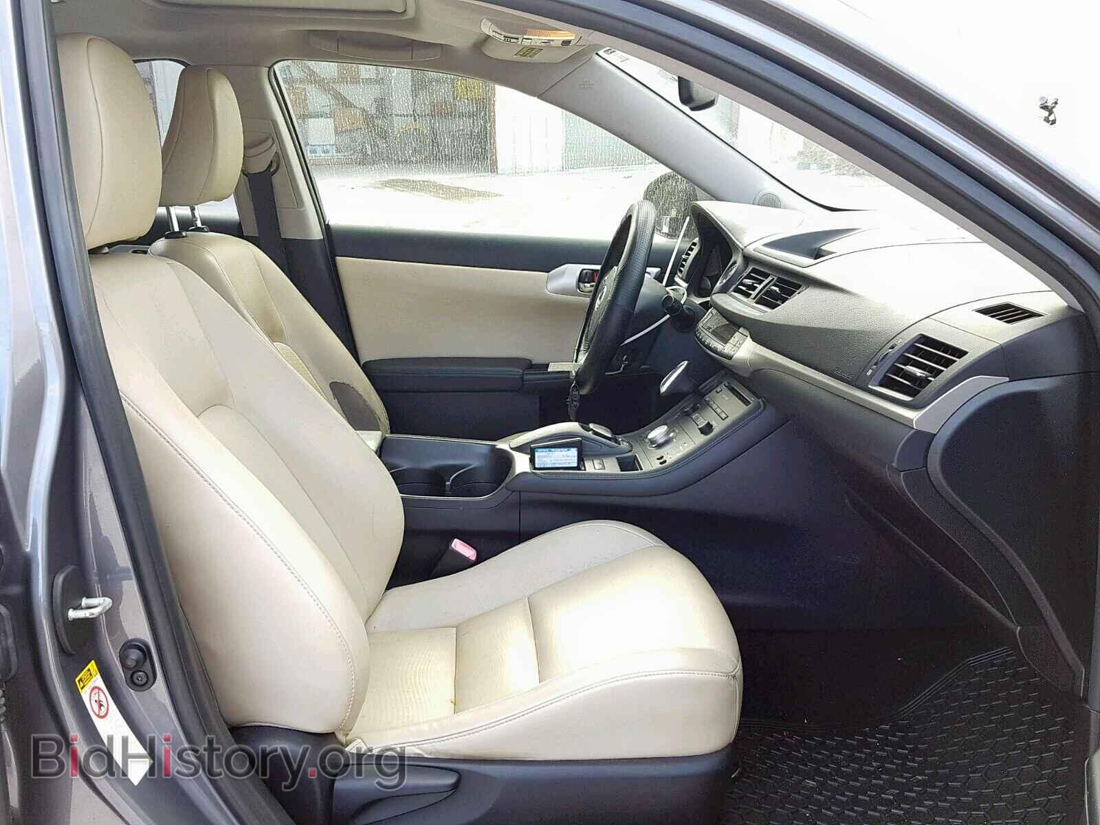 2012 LEXUS CT 200 - VIN: JTHKD5BH2C2077084 - Фото 5