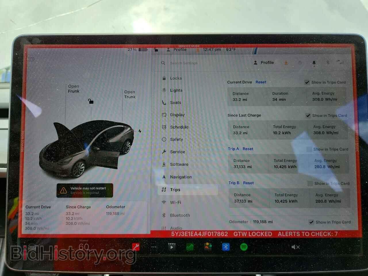 2018 TESLA MODEL 3 - VIN: 5YJ3E1EA4JF017862 - Фото 9