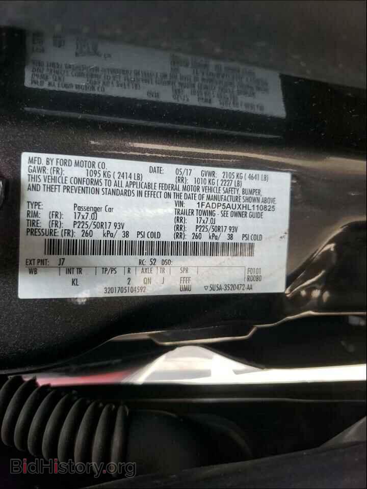 2017 FORD CMAX - VIN: 1FADP5AUXHL110825 - Фото 10