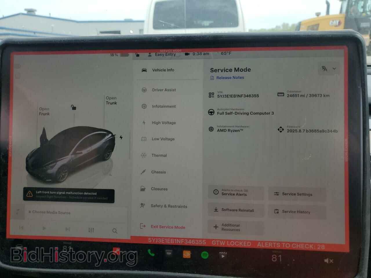 2022 TESLA MODEL 3 - VIN: 5YJ3E1EB1NF346355 - Фото 9