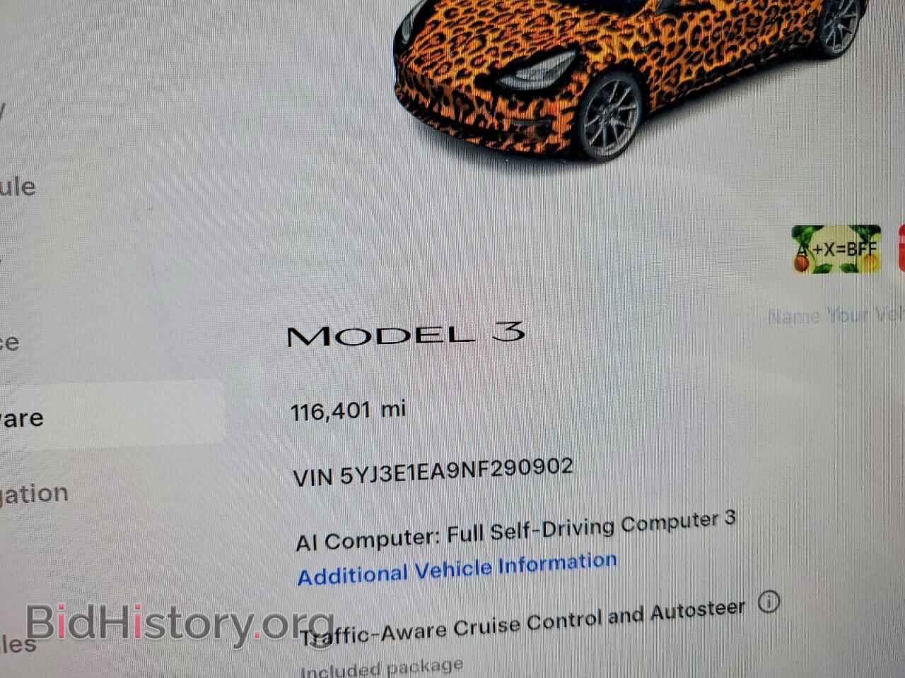2022 TESLA MODEL 3 - VIN: 5YJ3E1EA9NF290902 - Фото 9