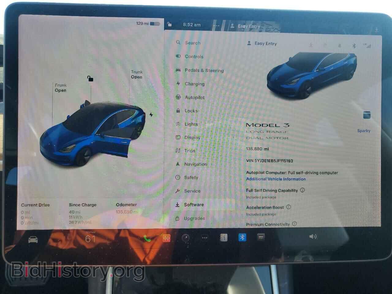 2018 TESLA MODEL 3 - VIN: 5YJ3E1EB5JF115193 - Фото 9