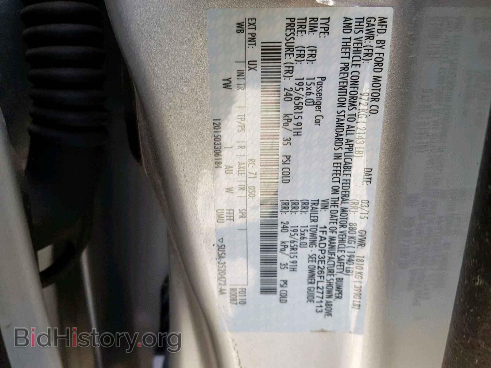 2015 FORD FOCUS - VIN: 1FADP3E26FL277113 - Фото 10
