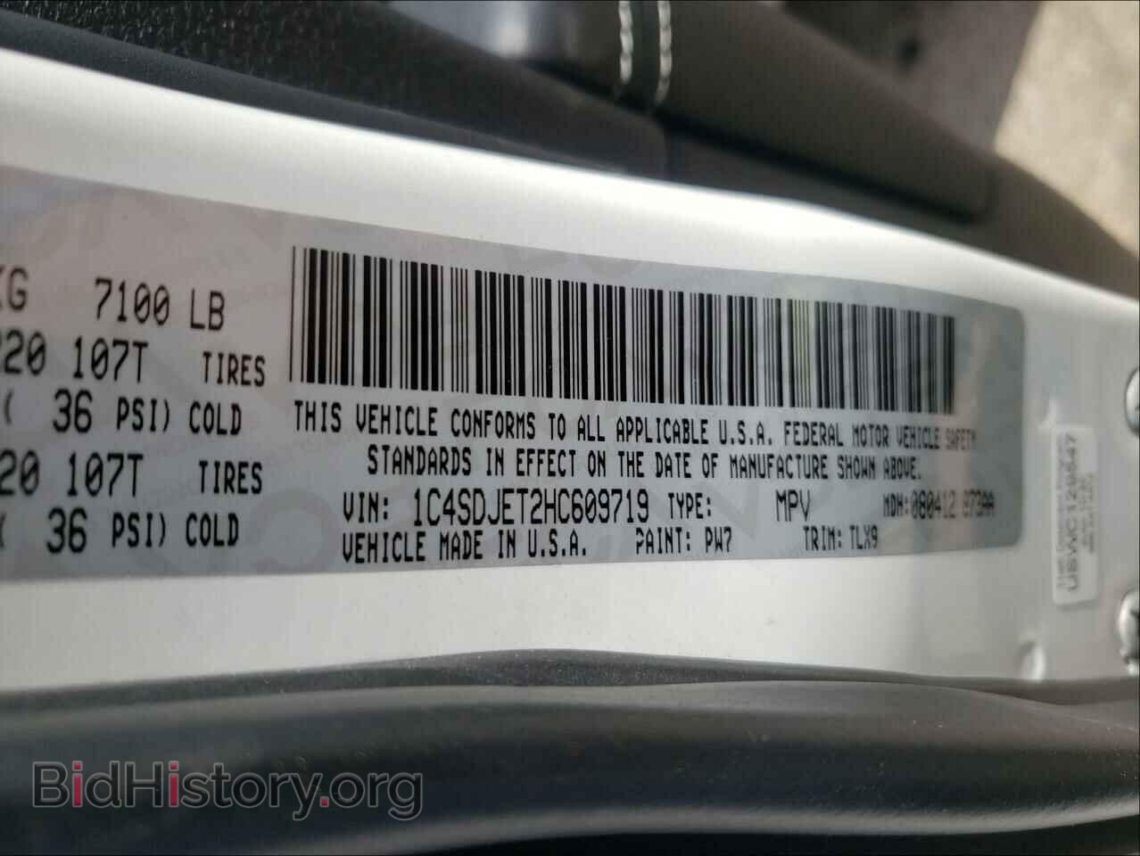 2017 DODGE DURANGO - VIN: 1C4SDJET2HC609719 - Photo 10