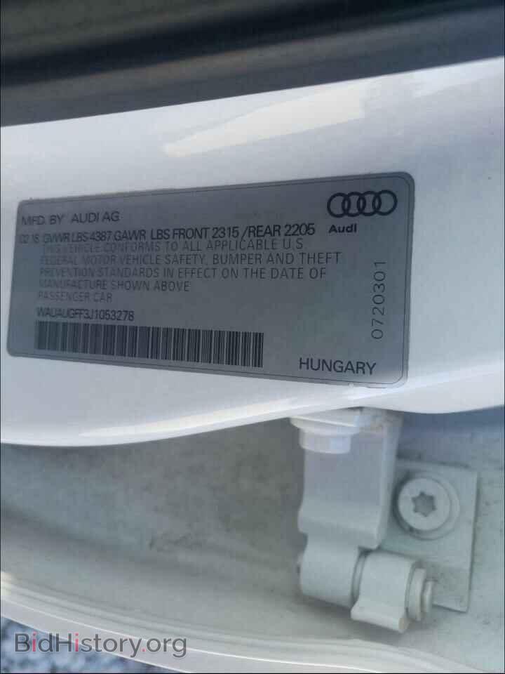 2018 AUDI A3 - VIN: WAUAUGFF3J1053278 - Фото 10