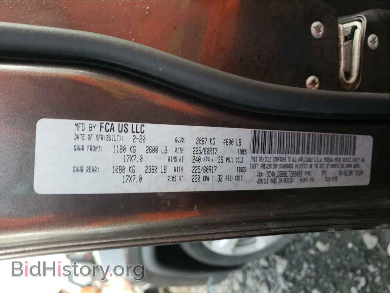 2020 JEEP COMPASS - VIN: 3C4NJDBB8LT209499 - Фото 10