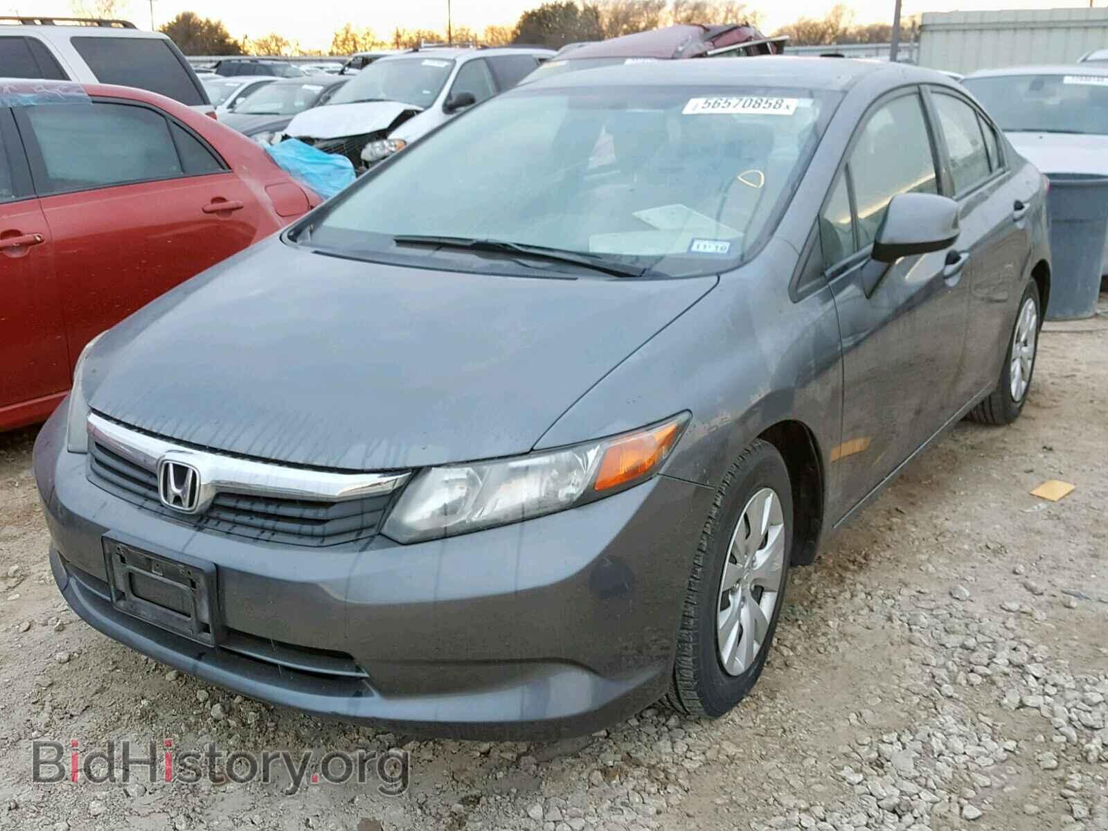 2012 HONDA CIVIC LX - VIN: 19XFB2F57CE087880 - Фото 2