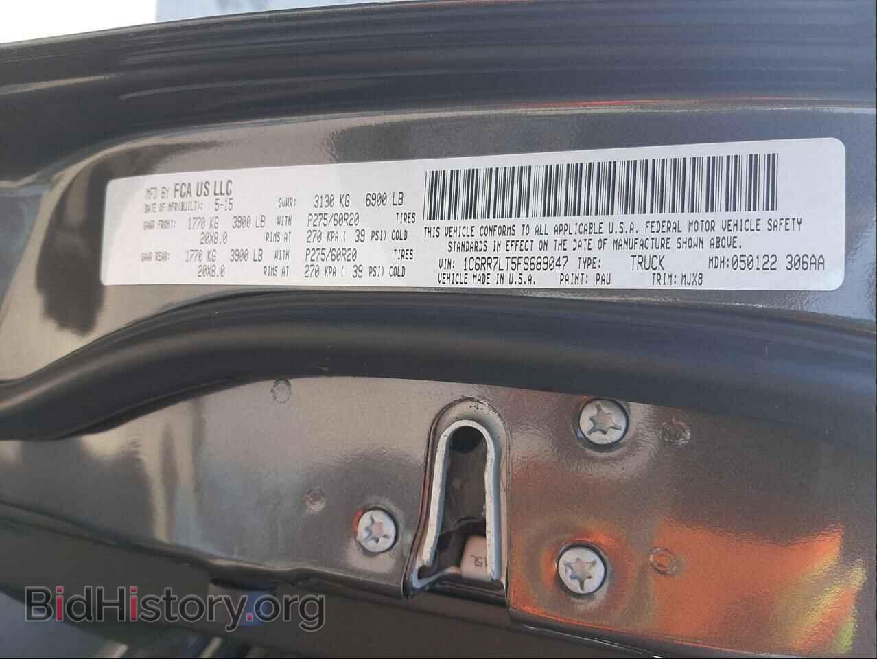 2015 RAM 1500 - VIN: 1C6RR7LT5FS689047 - Photo 10