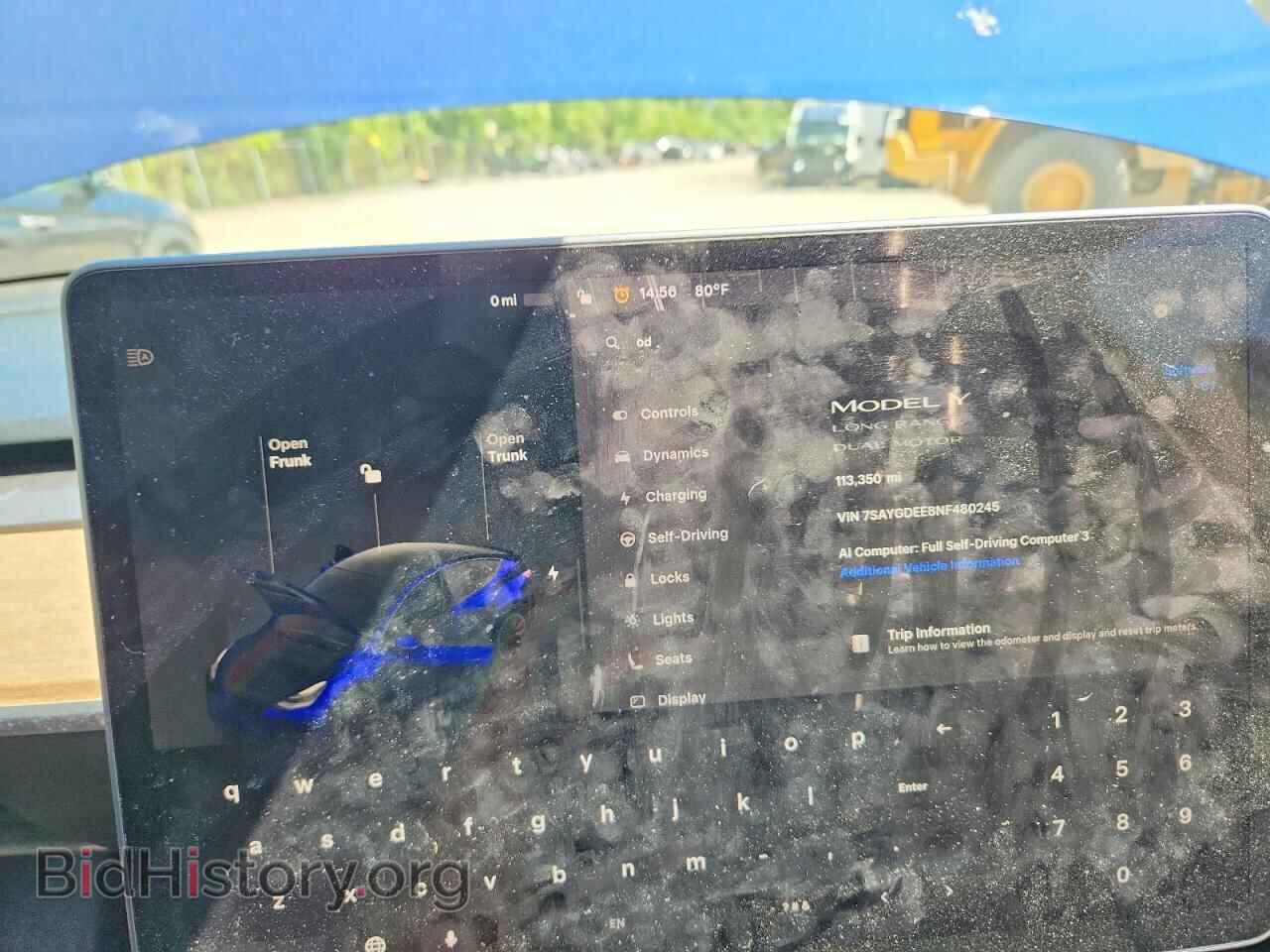 2022 TESLA MODEL Y - VIN: 7SAYGDEE8NF480245 - Фото 9