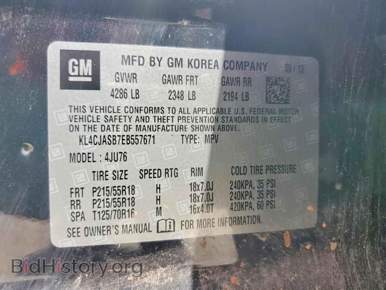 2014 BUICK ENCORE - VIN: KL4CJASB7EB557671 - Photo 13