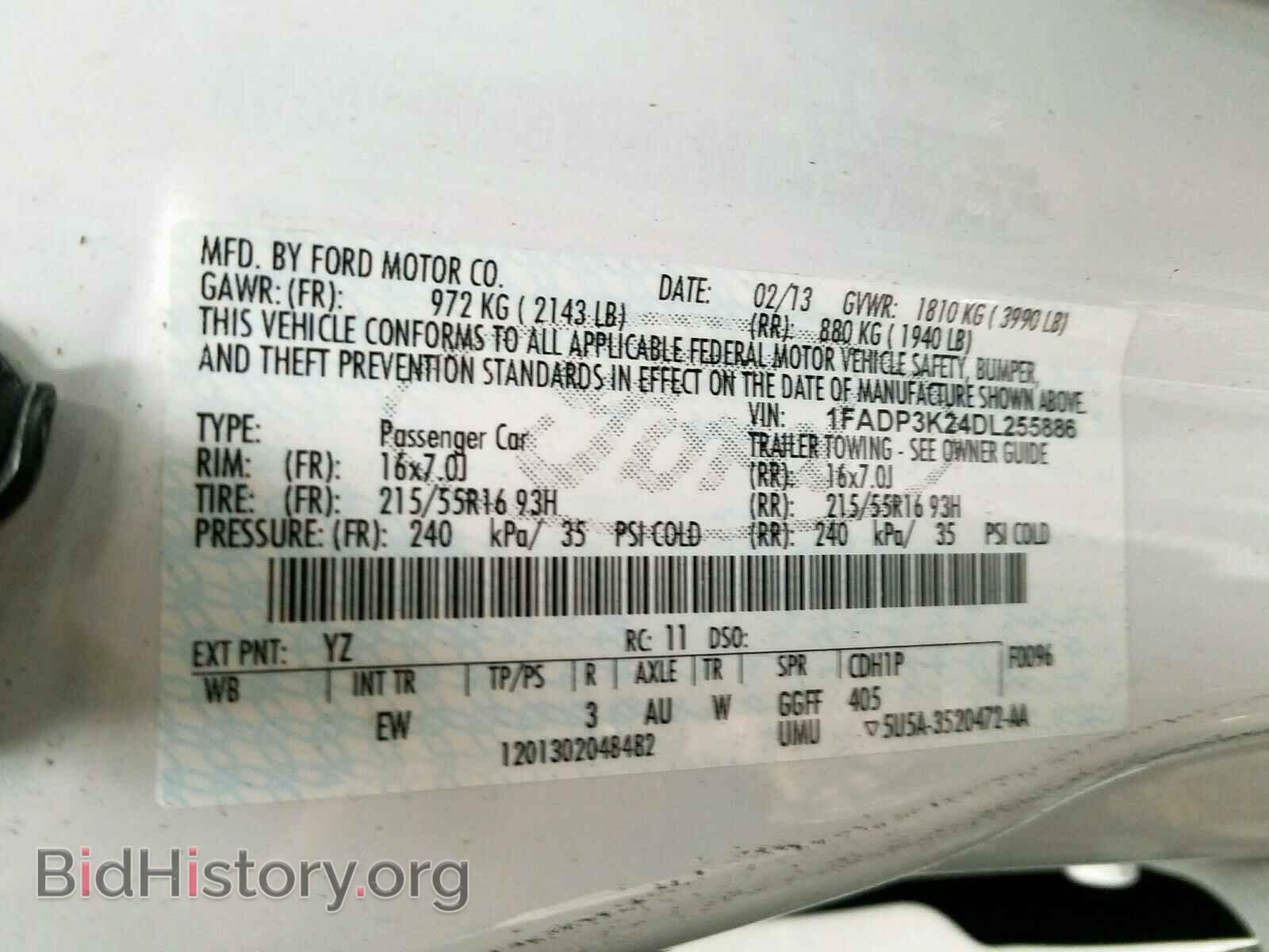 2013 FORD FOCUS SE - VIN: 1FADP3K24DL255886 - Фото 10