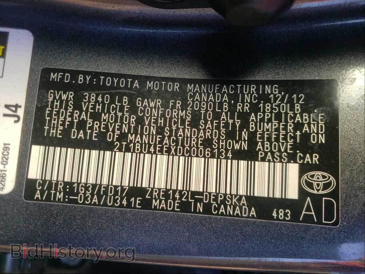 2013 TOYOTA COROLLA - VIN: 2T1BU4EEXDC006134 - Photo 10