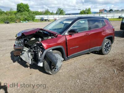 2022 Jeep COMPASS Limited, red — VIN 3C4NJDCB1NT150247, Copart