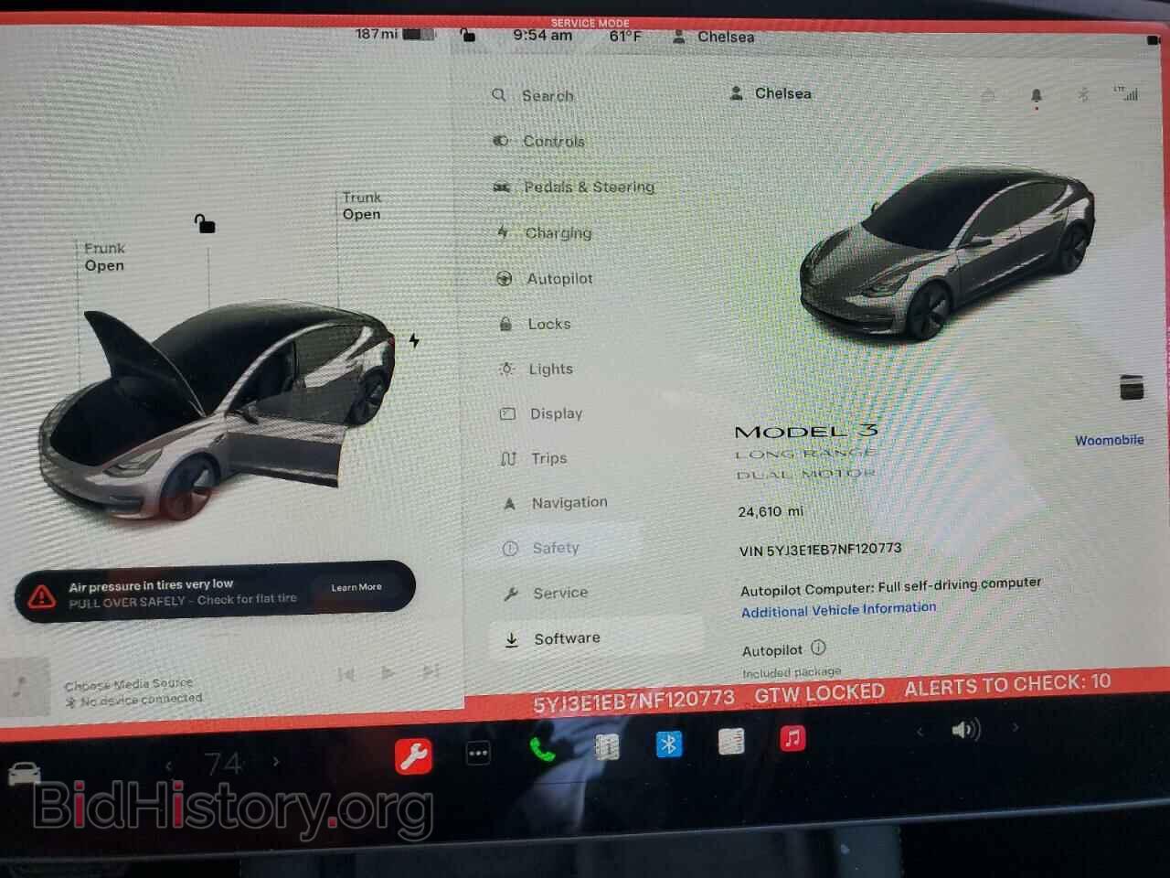 2022 TESLA MODEL 3 - VIN: 5YJ3E1EB7NF120773 - Фото 9