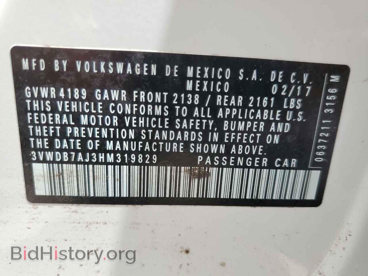 2017 VOLKSWAGEN JETTA - VIN: 3VWDB7AJ3HM319829 - Photo 10