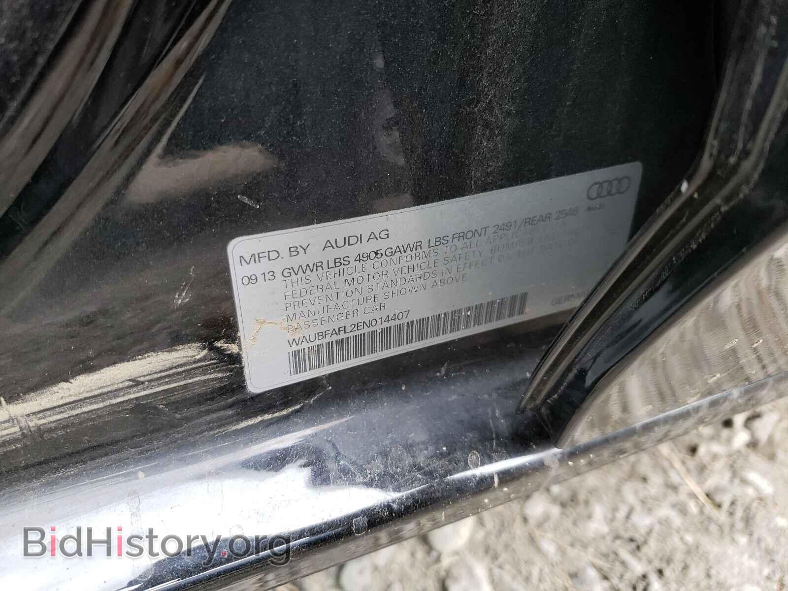 2014 AUDI A4 - VIN: WAUBFAFL2EN014407 - Фото 10
