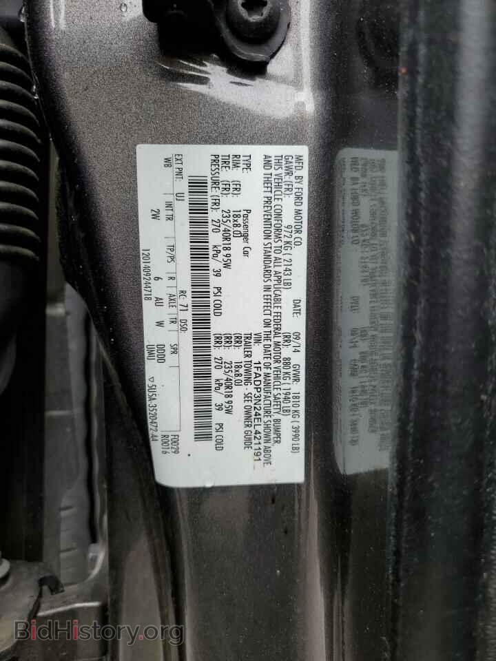2014 FORD FOCUS - VIN: 1FADP3N24EL421191 - Фото 13