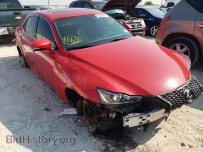 2017 Lexus IS IS 200t, красный — VIN JTHBA1D24H5055622, Copart