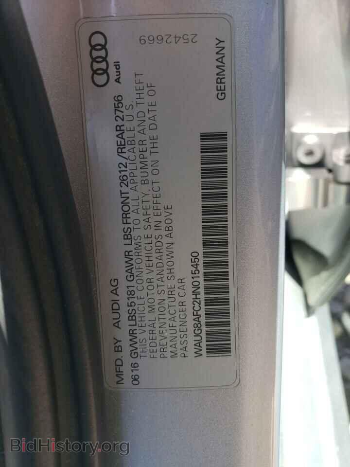 2017 AUDI A6 - VIN: WAUG8AFC2HN015450 - Фото 13