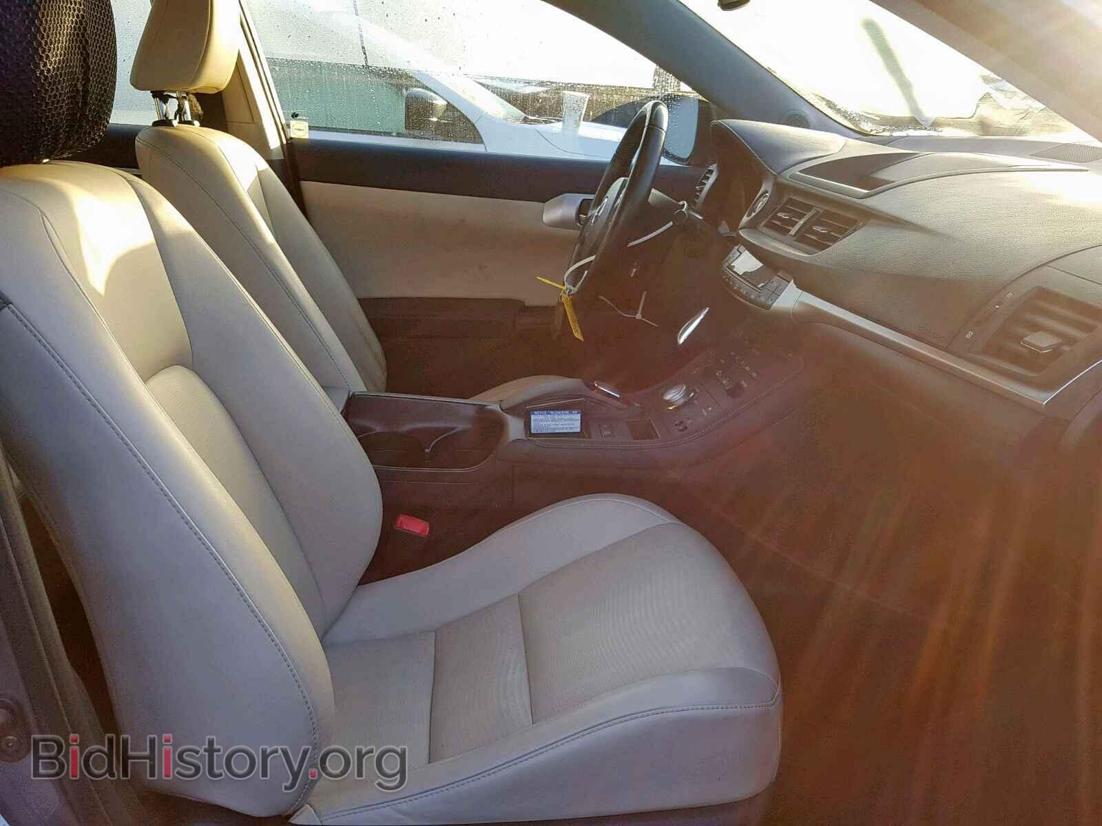 2012 LEXUS CT 200 - VIN: JTHKD5BH2C2089106 - Фото 5