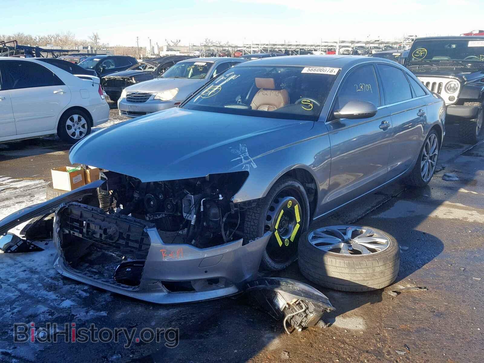 2014 AUDI A6 - VIN: WAUGFAFC8EN043027 - Фото 2