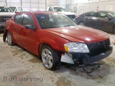 2012 Dodge AVENGER Avenger SE, red — VIN 1C3CDZAB9CN181925, Copart