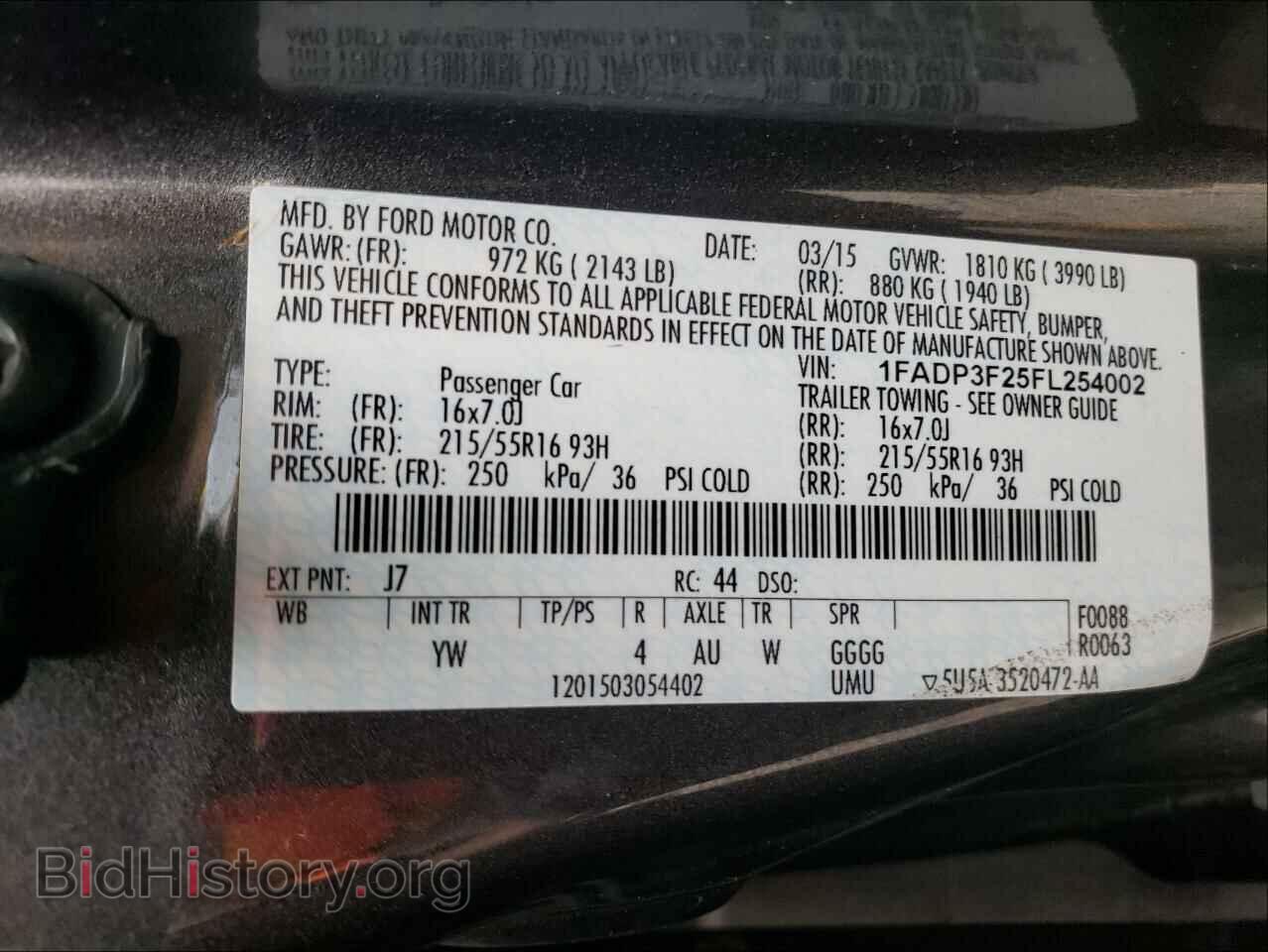 2015 FORD FOCUS - VIN: 1FADP3F25FL254002 - Photo 10